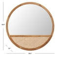 thumbnail image 3 of SAFAVIEH Derby 35.5 in. Solid Frame Mirror, Natural, 3 of 5