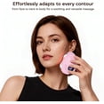 thumbnail image 4 of Professional LED Red Light Gua Sha Massager, 9-Level Adjustable Face and Neck Sculptor for Skin Firming, Jawline Contouring & Serum Absorption, Portable Metal Facial Skincare Tool - Pink, 4 of 7