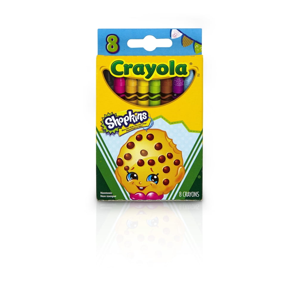 Crayola 8 Ct Shopkins Crayons Kooky Cookie Walmart Walmart