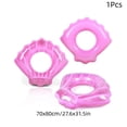 thumbnail image 2 of Mecorevxz Summer Glitter Scallop Pool Floats Inflatable Seashell Swimming Tube Sparkly Floaties for Beach Pool Party Water Fun Decoration(Pink), 2 of 6