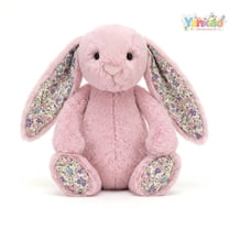 Yanxiao Easter Bunny Plush Toys Blossom Pink, 12" Easter Bunny Stuffed Animals with Floppy Ears, Easter Decorations Bunnies, Easter Long Ear Stuffed Rabbit Toys Gifts for Kids, Boys, Girls