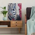 thumbnail image 5 of Abstract Zebra Portrait Canvas Print, Wall Decor for Living Room Bedroom Office Hotel Gallery, 5 of 8