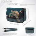 thumbnail image 7 of TSOVTHRID Sea Turtle Starfish Print Crossbody Bag Women's Shoulder Handbag Cell Phone Purse PU Leather Crossbody Handbags Purses with Wide Strap, 7 of 7