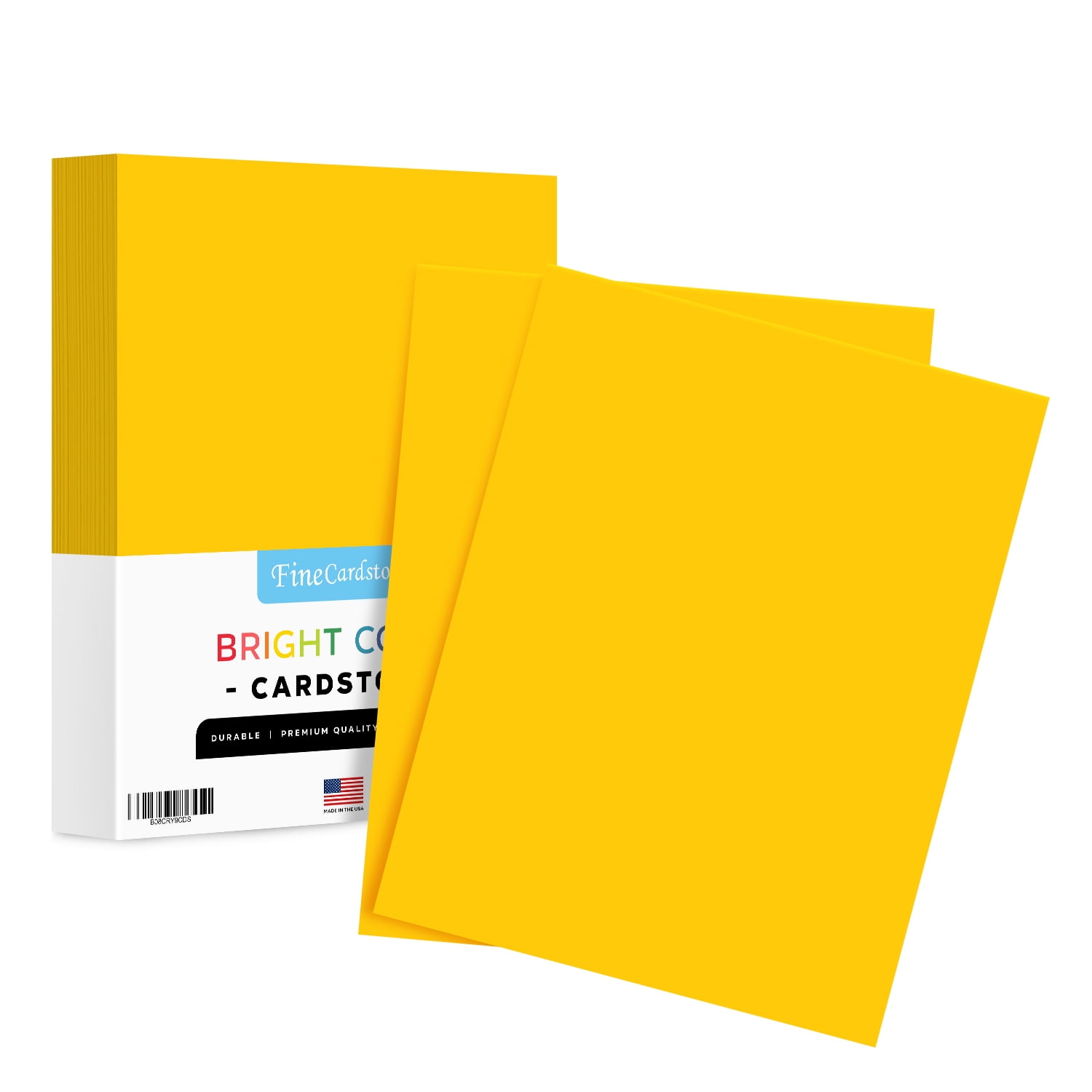 65lb Colored Cardstock 8.5 x 11 Inches Solar Yellow Cardstock 250 Sheets 
