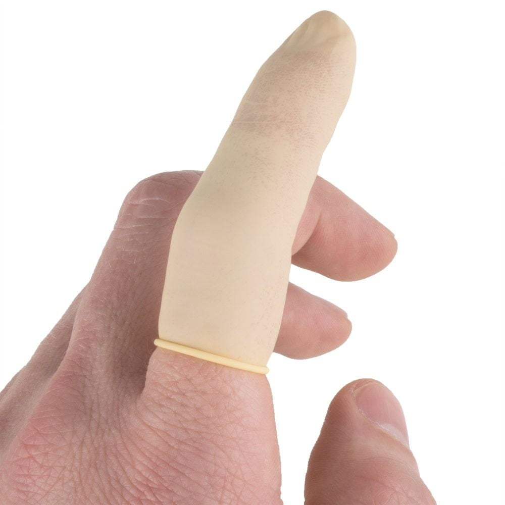 First Aid Finger Cots Fingertips Protective Cots Extra Large Rubber