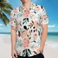 thumbnail image 5 of High Quality Hawaiian Shirts for Men Short Sleeve Aloha Beach Shirt Floral Summer Casual Button Down Shirts Blouses 9EEEFO, 5 of 7