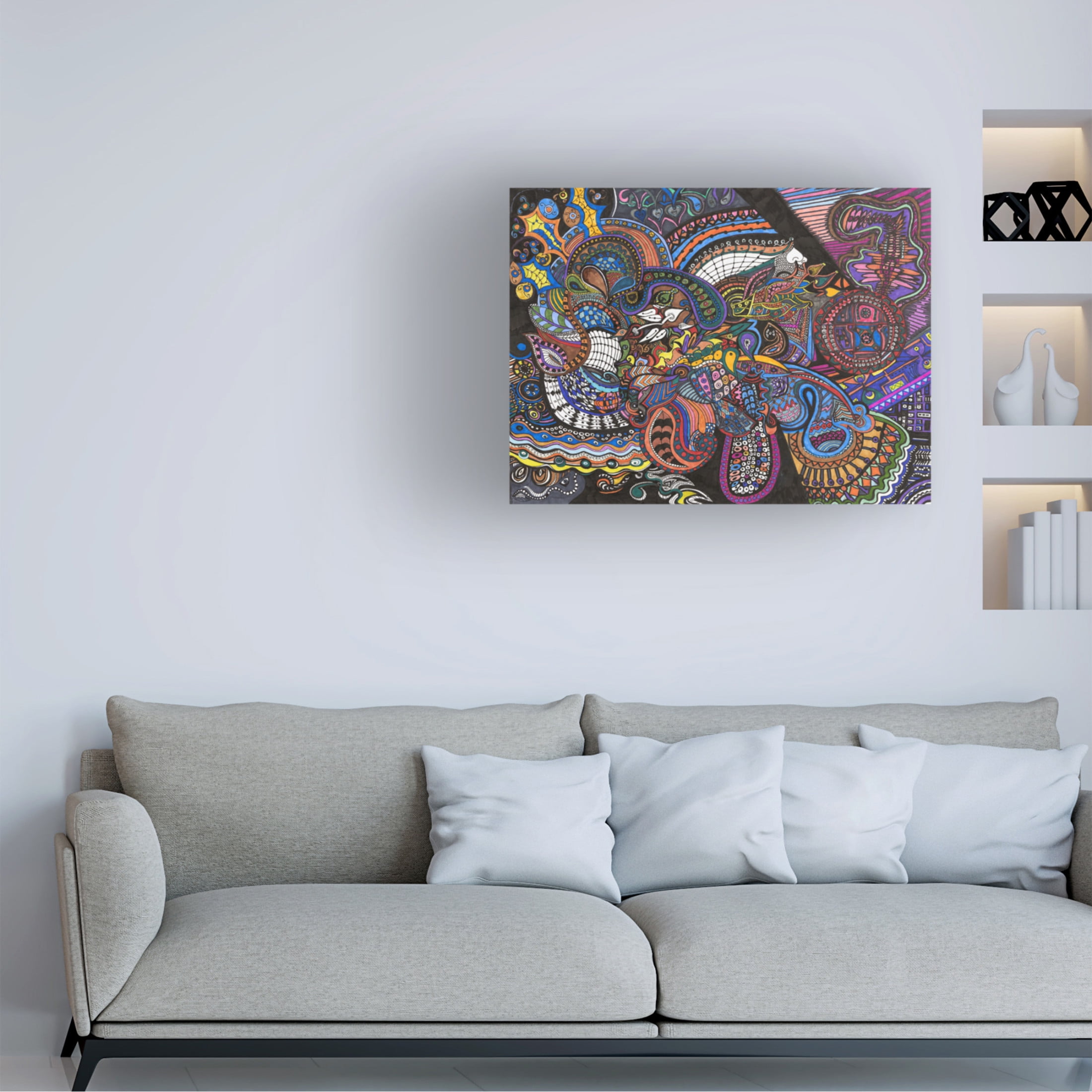 Canvas Wall Art - Ellen Kossoff 'Sarasota' Wall Art for Living Room, Bedroom, or Office Décor by Trademark Fine Art - 47 x 35 Inches