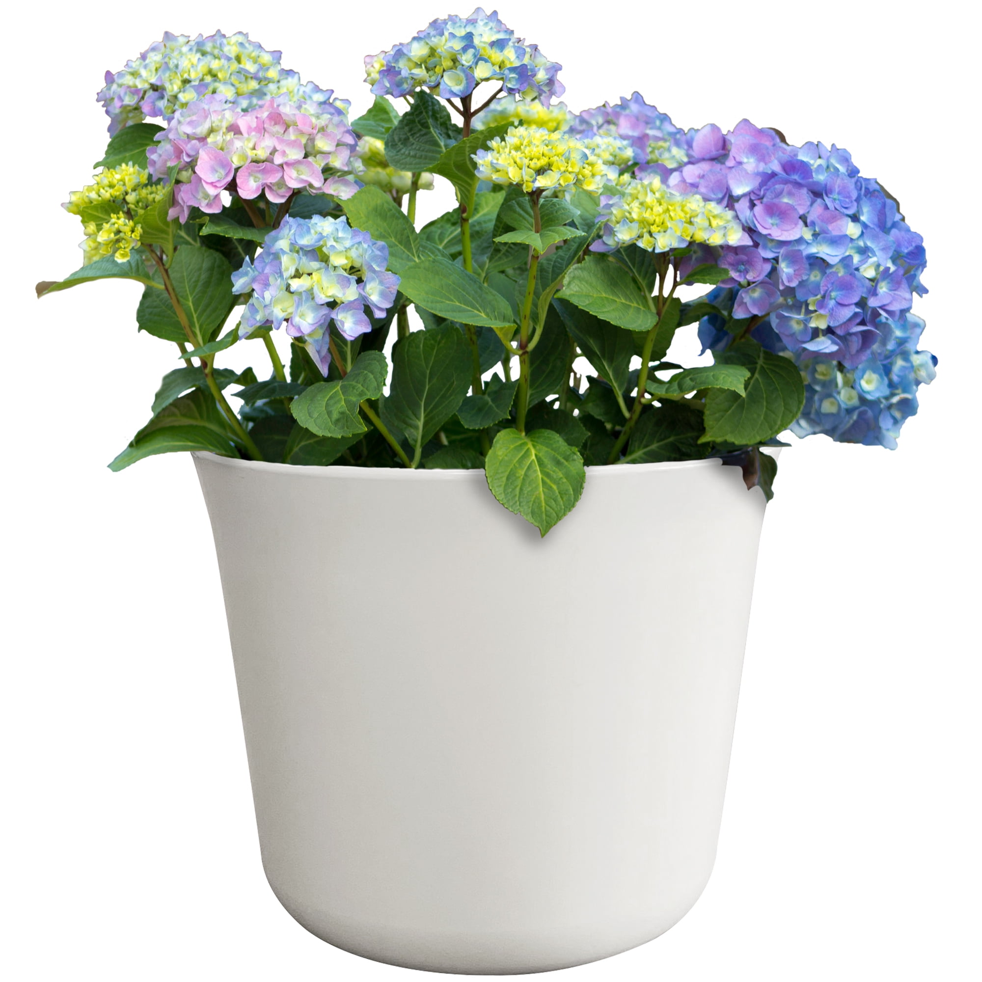 Mainstays Extra Large 22in Diameter Cream Aspen Resin Planter