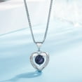 NGHnuifg Women Natural Amethyst Heart Shaped Silver Necklace Clavicle