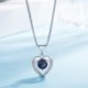 thumbnail image 2 of Mujeres Colgante Amatista Corazón Clavícula Cadena de Plata Natural en forma de Collar Collares Colgantes, 2 of 2