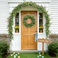 thumbnail image 1 of 5.9ft Artificial Eucalyptus Rattan Core Fake Greenery Vine Waterproof Sun Proof No Fade No Maintenance Flexible Lifelike For Stair Railing Mantel Dining Table Home Wedding Holiday Decor, 1 of 7
