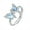 Jh0202-3 Topaz, variant on Women 925 Sterling Silver Exaggerated Butterfly Cubic Zirconia Thumb Ring Rings Women's Jewelry Lady Gifts