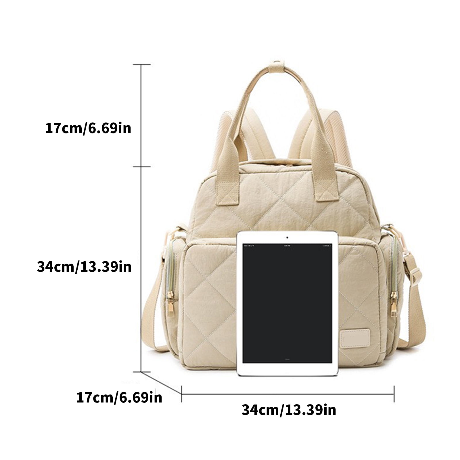Diaper Bag Backpack Handbag Mom Bag Multi Compartment Travel Bag for Women Splashproof Large Capacity Shoulder Bags