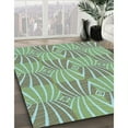 thumbnail image 3 of Ahgly Company Machine Washable Indoor Square Transitional Blue Green Area Rugs, 7' Square, 3 of 7
