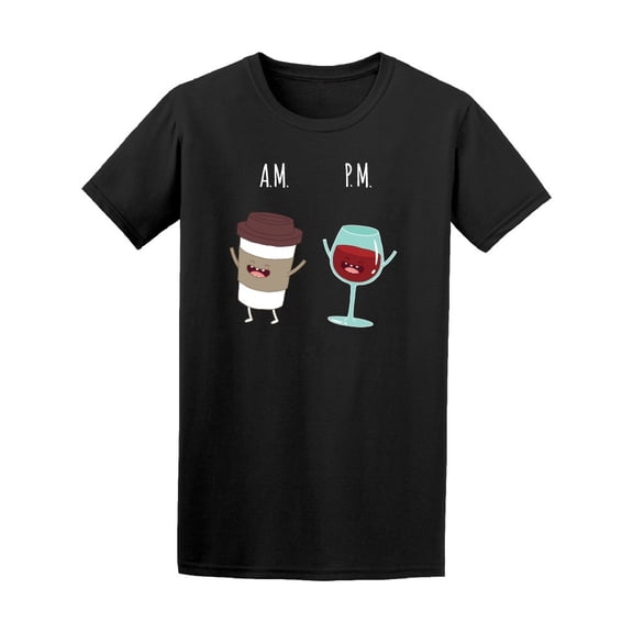 Drink Coffee Wine Tee Men's -Image by Shutterstock