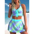 thumbnail image 3 of Robe de Bain Deux Pièces pour Femmes Grande Taille avec Jupe, 3 of 5