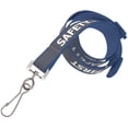thumbnail image 3 of 5 Pack - Heavy Duty Reflective Lanyard with Safety First Imprinted and Breakaway Clasp by Specialist ID (Blue/Gray), 3 of 3