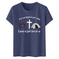 thumbnail image 5 of LUOGENLI T-shirts pour Femme pour Femmes T-Shirt Décontracté à Imprimé de Lettres Col Rond Manches Courtes T-Shirt Plusieurs Couleurs T-shirts pour Femmes T-shirts Graphiques Pêche Saint-Valentin Marine P, 5 of 5