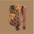 thumbnail image 7 of for iPhone 14 Plus Case Cookie Bear Kawaii Phone Cases,Cute iPhone 14 Plus Case with Strap Lanyard 3D Cartoon Bear Soft Silicone Protective Case Funny for iPhone 14 Plus Women Girls, 7 of 7