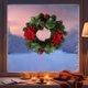 thumbnail image 1 of Navidad Adornos Enredadera Artificial, Wreath Corto 30 Cm, Ramas Verdes Con Conos Rojos, Diseño Festivo, Para Puerta Ventana, Decoración Hogar, Navideño, Festivo, Exterior, Resistente, Fácil, 1 of 8