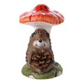 thumbnail image 1 of Country Living Hedgehog Holding A Pinecone On A Toadstool, 1 of 3