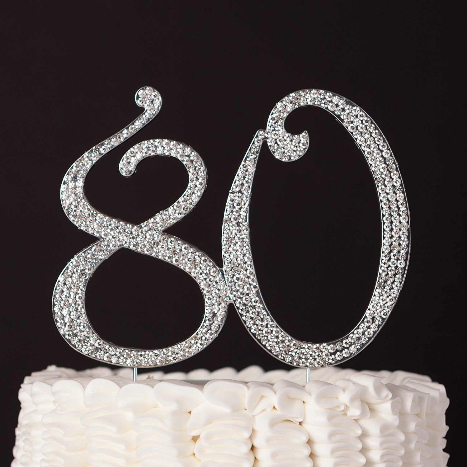 80 Cake Topper For 80th Birthday Anniversary Party Supplies