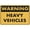 Warning Sign 2, variant on Vintage Metal Tin Sign Warning Heavy Vehicles Sign 8"x12" Rustic Metal Tin, Home Outdoor Art Wall Decorations For Cafe Bar Kitchen, Indoor Outdoor Heavy Vehicle Warning Marker