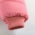 thumbnail image 5 of Toddler Girls Parka Puffer Jacket with Faux-fur Trim Hood Pockets Windproof Warm Thick Winter Mid Long Down Coat (12 Months, Watermelon Red), 5 of 7