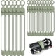 thumbnail image 1 of 30 bridas de silicona Nearockle para agrupar cables de auriculares, cargadores de teléfono y ordenador. Organizadores de cables reutilizables para el hogar, la oficina, la cocina y la escuela (6, 1 of 6