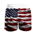 thumbnail image 7 of Miqool Mens 3D American Flag Swim Trunks Quick Dry Board Shorts Hawaii Beach Shorts Swimming Shorts Swimwear Bathing Suits with Pockets, 7 of 7
