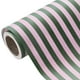 thumbnail image 1 of Minirollo de papel de regalo WRAPAHOLIC, 43 cm x 10 m, con rayas verdes/rosas, 1 of 8