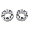 thumbnail image 3 of 2pcs Hub Centric Wheel Adapters 5x4.5 to 5x4.5 - Aluminum, Silver - 2" Thick - Ford 1952-2018, Jeep 1984-2012, Dodge 1965-2010, Lincoln 1991-2015 - Wheel Spacers, 3 of 8