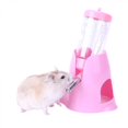 thumbnail image 1 of Botellas de agua para animales pequeños 2 en 1, botella independiente con soporte y recipiente para comida, dispensador de agua colgante, adecuado para hámsteres, 1 of 4