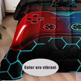 thumbnail image 2 of 6 Pieces Bed in a Bag for Boys Bedding Sets Full Size,Gamer Comforter Sets for, 2 of 6