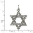 thumbnail image 3 of Sterling Silver Antiqued Star of David Charm QC5948, 3 of 4