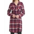thumbnail image 2 of Jachs Ladies' Girlfriend Flannel Shirt Dress, Red/Cream Plaid Medium - NEW, 2 of 3