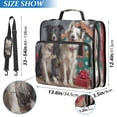 thumbnail image 3 of Water-Resistant 3-Ring Binder Organizer with Multiple Pockets Zipper Binder Bag for Office Dogs and Doghouses, 3 of 8