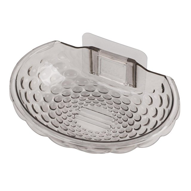 GrayWall Mount Jabonera Forma de concha Drenaje rápido Jabonera para baño de ducha