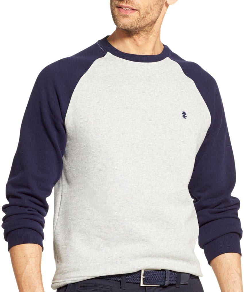 izod sweatshirt fleece crew neck