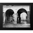 thumbnail image 2 of Marville, Charles 24x20 Black Modern Framed Museum Art Print Titled - Paris, about 1865 - The Double Doorway, rue de la Ferronnerie, 2 of 5