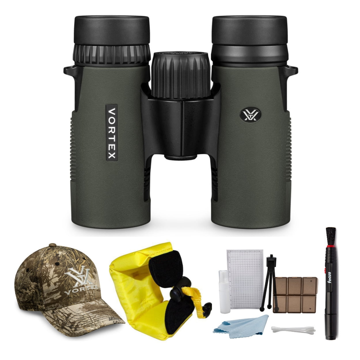 Vortex Diamondback 8x32 Binocular with Foam Float Strap and Accessory