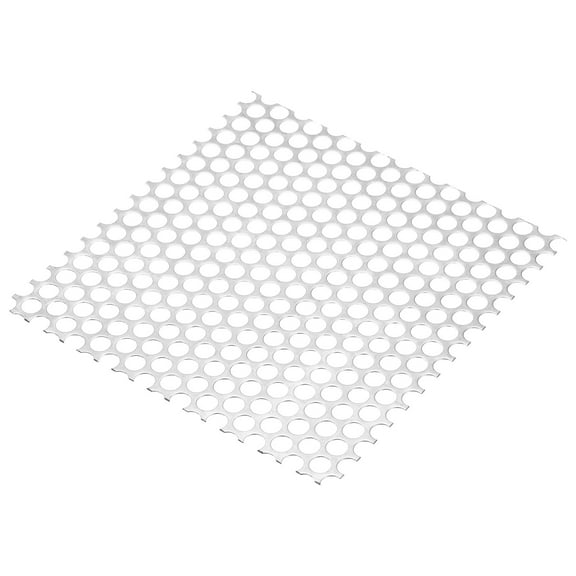 Uxcell 7.9" L x 7.9" W Perforated Metal Sheets, 18Ga 0.39" Hole 304 Stainless Steel