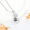 thumbnail image 5 of Dog / Cat Paw Print Urn Necklace for Ashes Women Men Infinity Necklaces Pet Cremation Jewelry for Ashes Memorial Gifts Memorial Keepsake for Dog, Cat Pet, 5 of 8