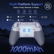 EasySMX Wireless Gaming Controller with Hall Joysticks, Dual-Stage Vibration, Mute Buttons for PC, Android, Switch, Switch 2 and Steam