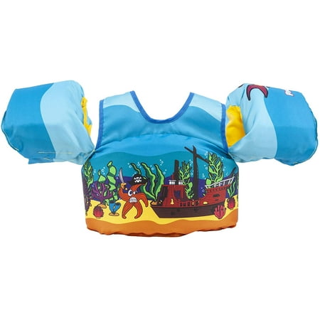 Body Glove Paddle Pals Life Jacket USCG Approved, Kids Swim Vest, 30 to 50 lbs, Fish Tank