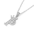 thumbnail image 2 of Joernso Pendant Necklace Crown 26 Letter Jewelry Sparkling Cubic Zirconia Choker Necklace Birthday Gift, 2 of 8