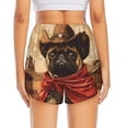 thumbnail image 4 of Haiem Western French Bulldog Cowboy Women's 2 in 1 Running Shorts - Lightweight Athletic Workout Gym Yoga Breathable Sports Shorts Liner with Phone Pockets-Large, 4 of 9