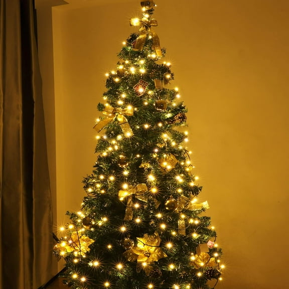 330FT Christmas String Lights, 1000 LED Warm White Fairy Lights with 12 Modes, Ideal for Xmas Tree, Garden, Home, Party, Halloween Festival Deco