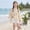 Beige1, variant on Girls Color Block Crochet Knit Swim Cover up Kids Summer Sleeveless Beach Dress Summer Beach Bathing Suit Coverups Cami Dress