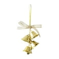 thumbnail image 3 of Dianli Christmas Decorations Indoor and Outdoor Gold Plastic Bells Bow Pendant Ornaments for Christmas Tree Car Hanging Home Decor Festive Holiday Decor, 3 of 7